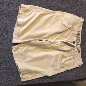 American Eagle khaki shorts longer length size 33